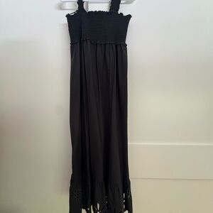 Rails Black Ruffled Dress